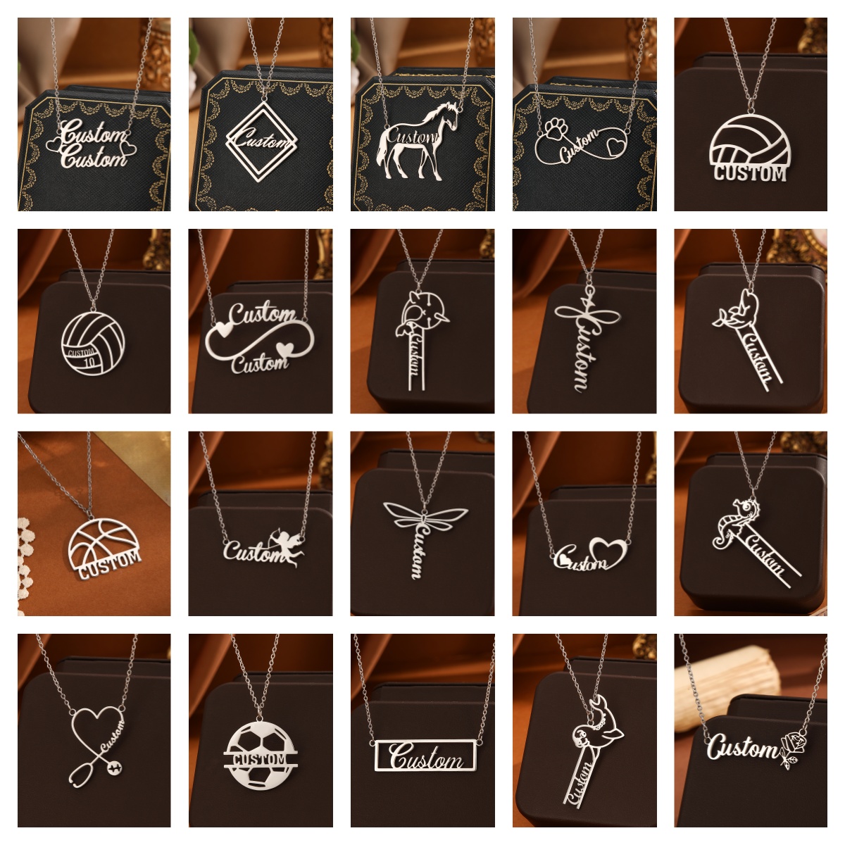 Name Necklace Custom - 1 قطعة الفولاذ المقاوم للصدأ مخصص