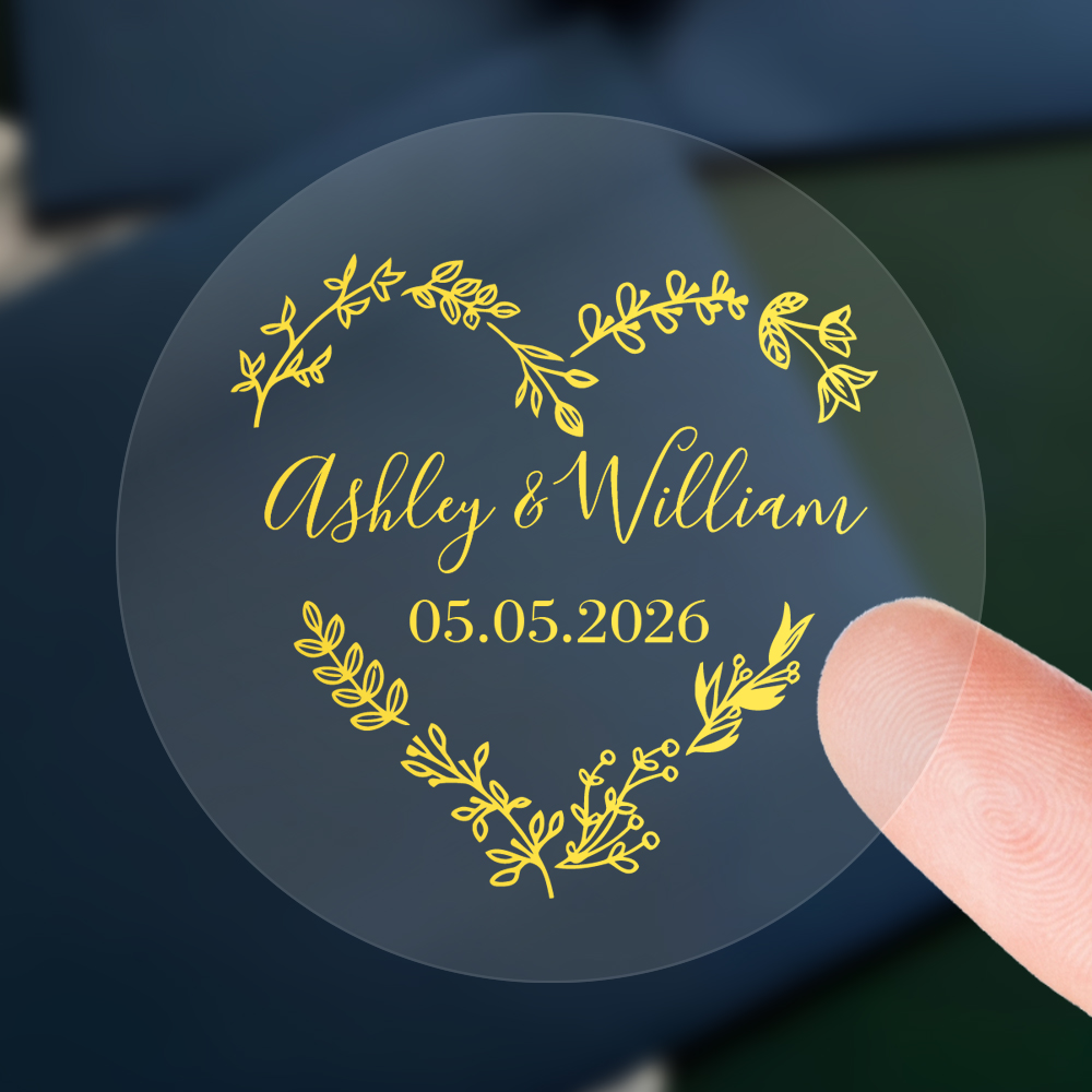 Personalised Candle Label - 50 قطعة من ملصقات الزفاف المخصصة،