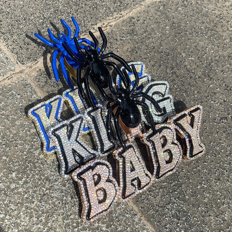 Name Necklace Custom - قلادات مخصصة بحروف على شكل عنكبوت