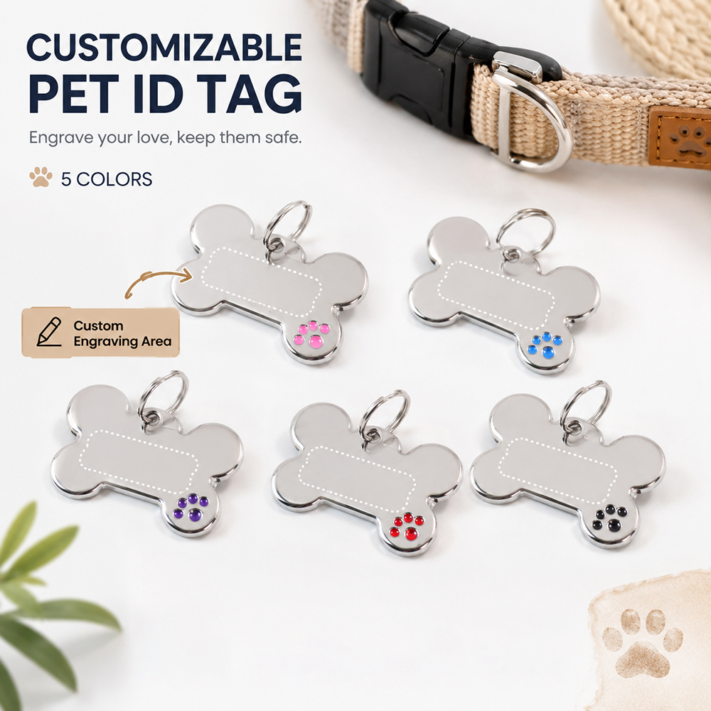 Pet Portrait Custom - بطاقة تعريف للحيوانات الأليفة على شكل