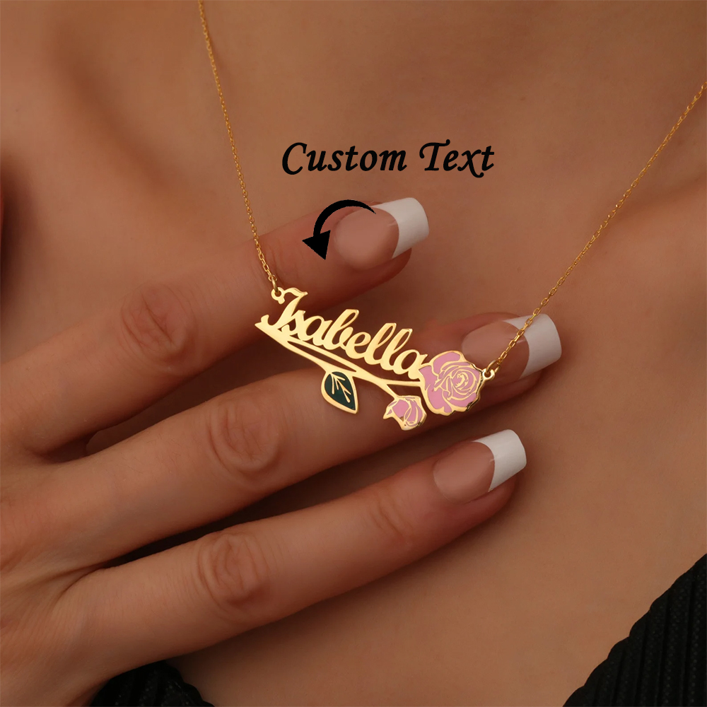 Name Necklace Custom - قلادة مخصصة بألوان زاهية مع اسم