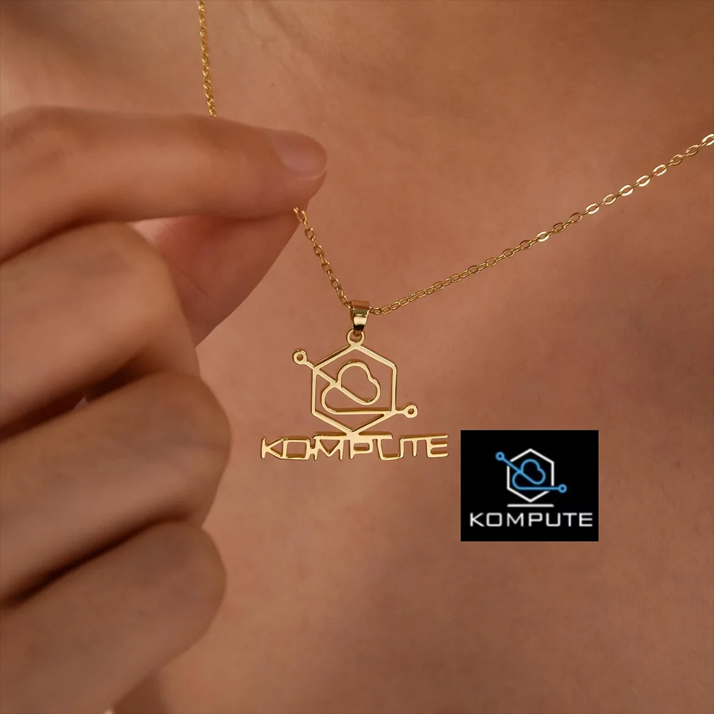 Name Necklace Custom - مخصص شعار الشركة قلادة شخصية قطع