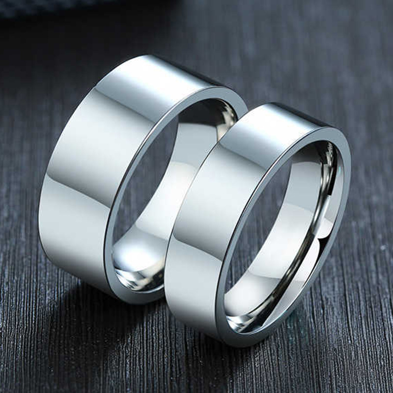 Initial Ring Custom - 3/4/6/8 مللي متر واسعة الفولاذ المقاوم