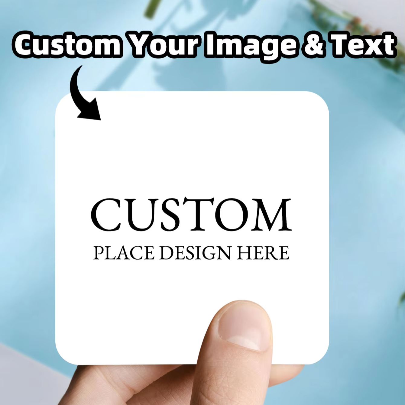 Personalised Candle Label - ملصقات مربعة مخصصة ومقاومة للماء (1-100