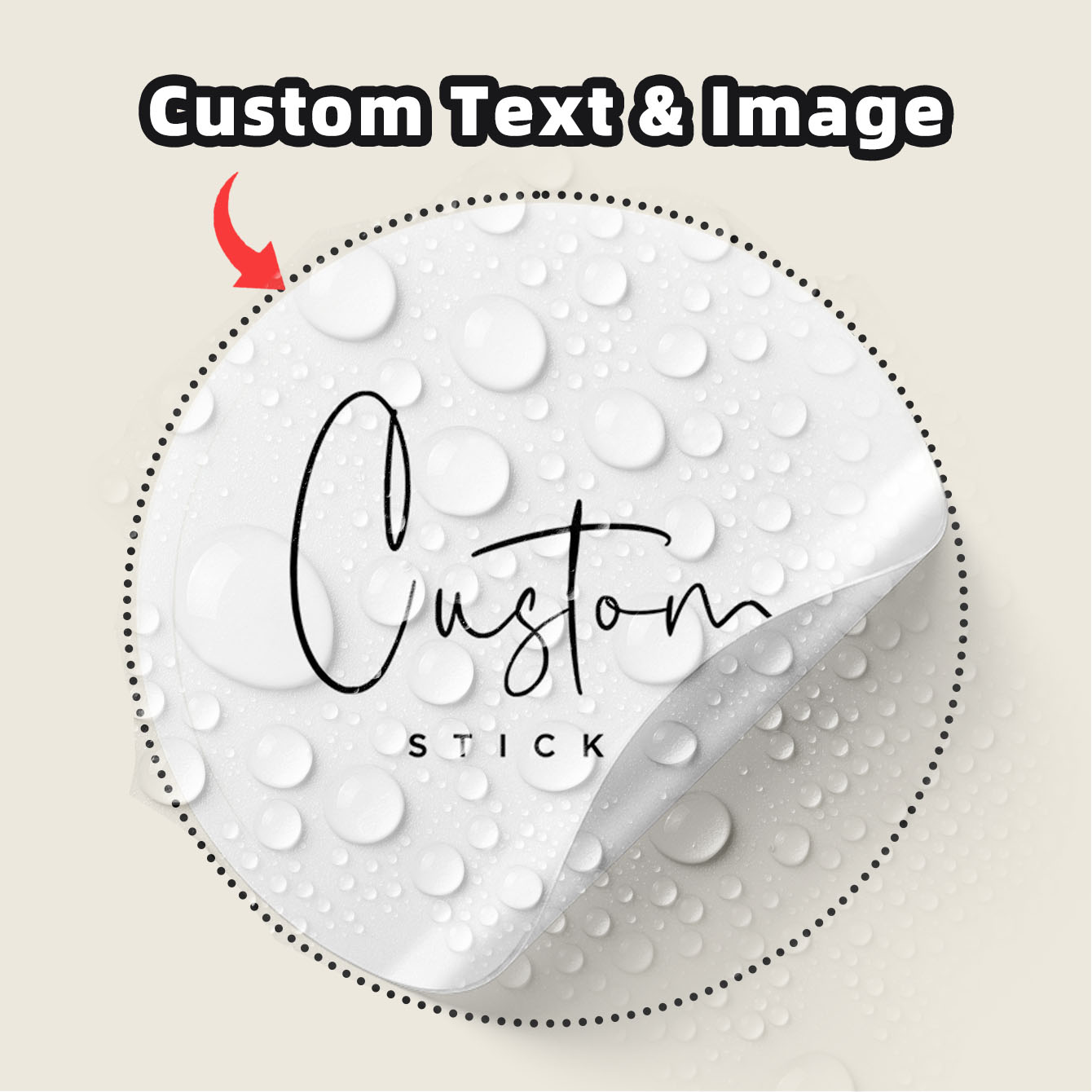 Personalised Candle Label - 1-100 قطعة ملصقات دائرية مخصصة مقاومة