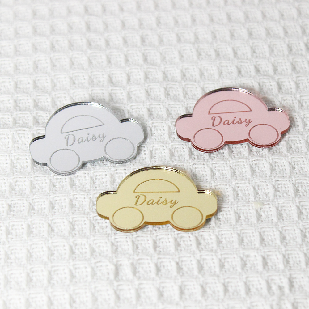 Personalized Name Box - 20/30/50 قطعة علامات أطفال أكريليك مخصصة