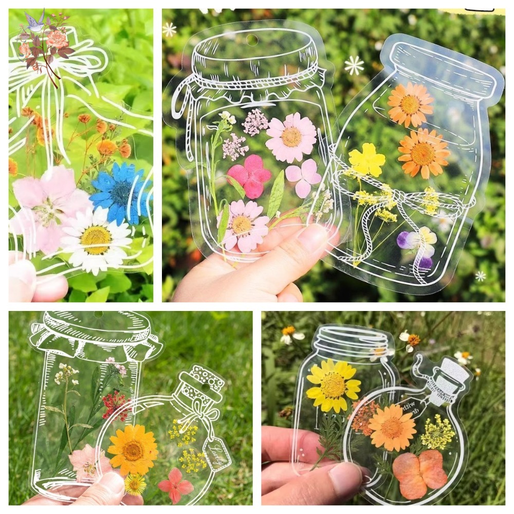 Dried Flower Bookmark - اليدوية ضغط الزهور المجففة المرجعية DIY