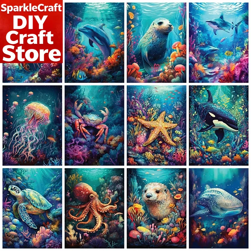 Photo Mosaic Print - طقم رسم بالألماس مربع الشكل بدون