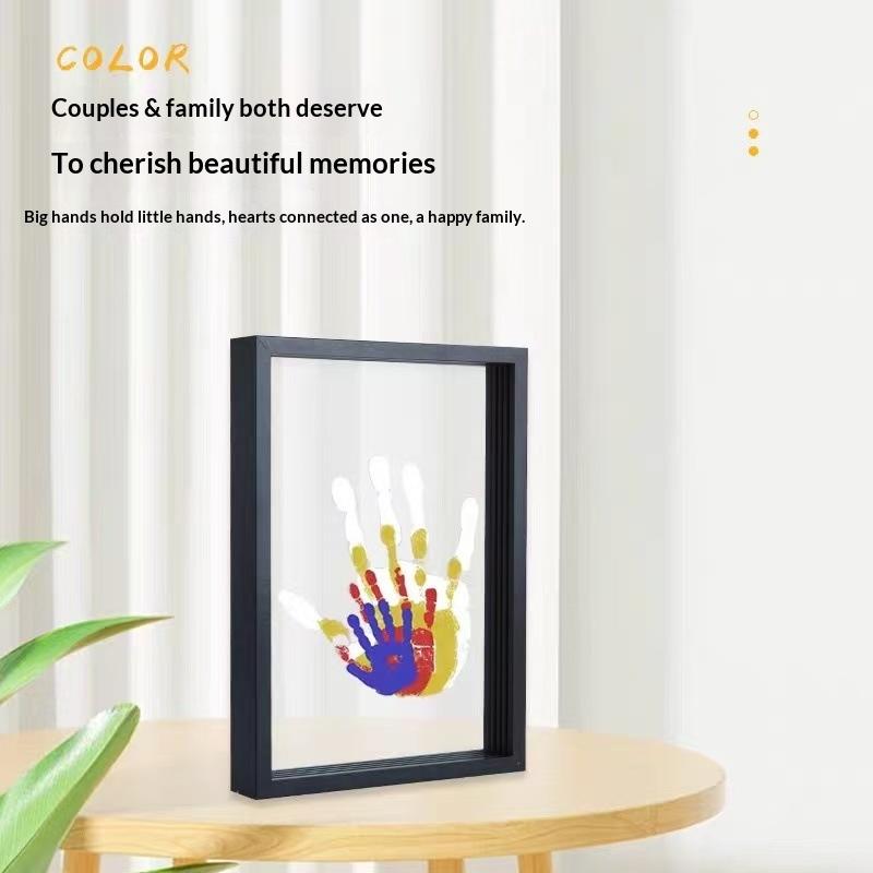 Engraved Wood Frame - طقم إطار صور خشبي جديد للعائلة