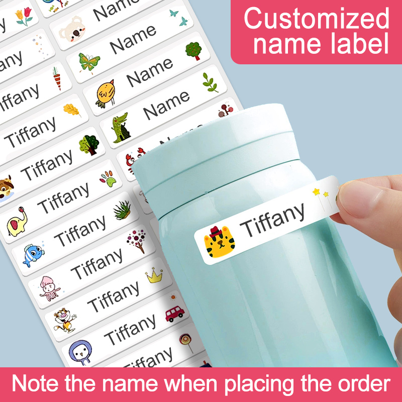 Personalized Name Box - ملصقات اسم شخصية مقاومة للماء مخصصة