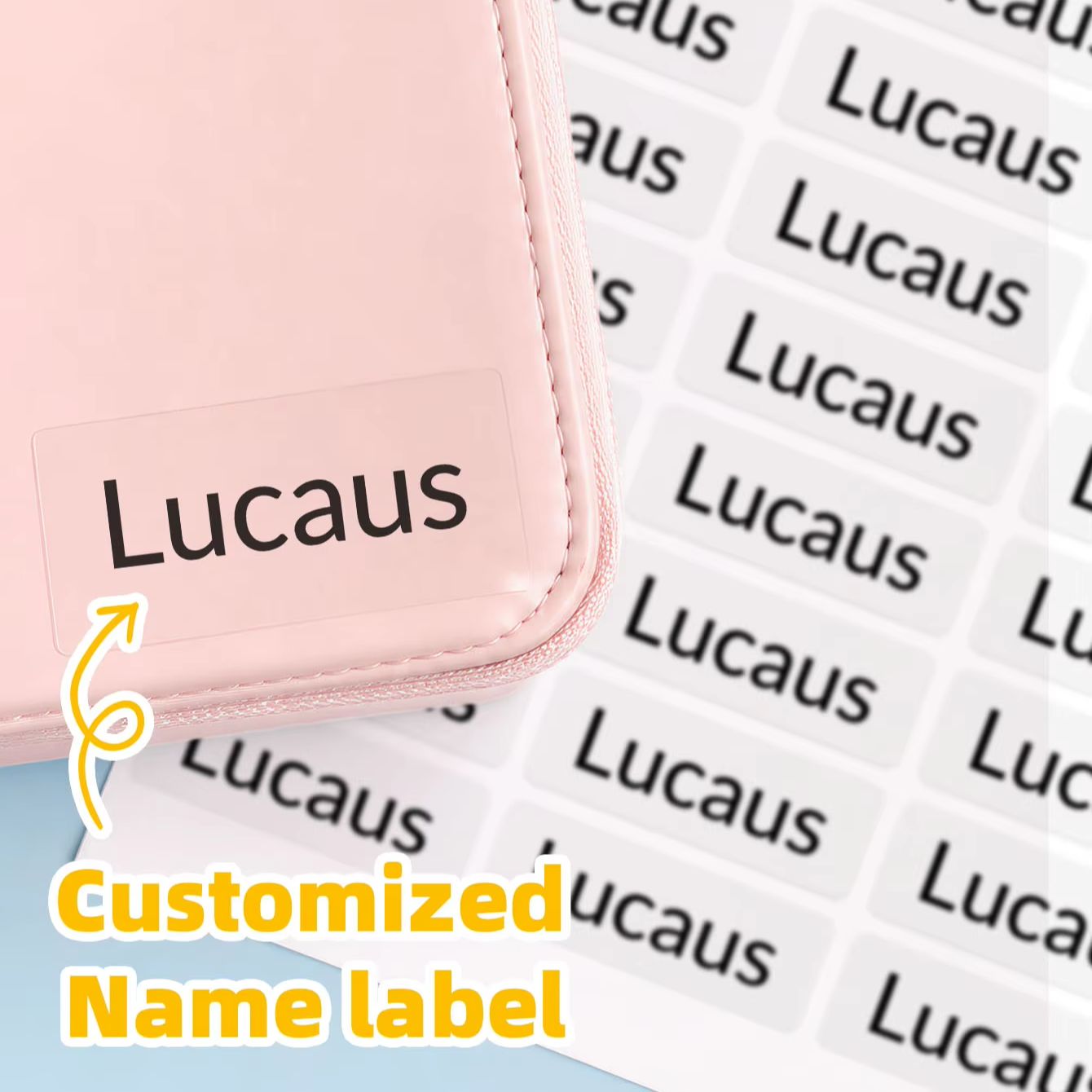 Personalized Name Box - 1-240 قطعة ملصقات مخصصة بالاسم للحقائب،