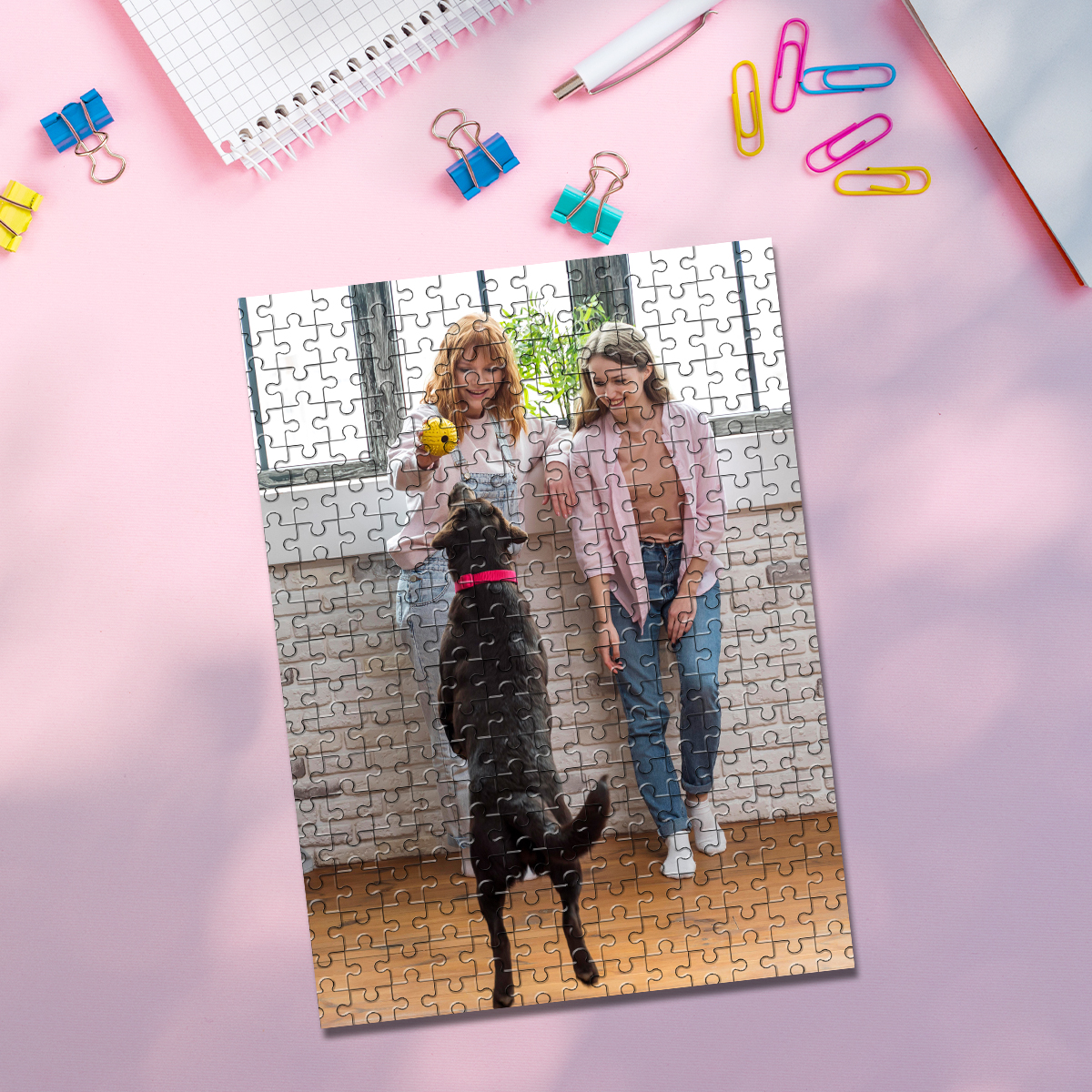 Pet Portrait Custom - 35/150/300/500/1000 قطعة لغز صور مخصص للحيوانات