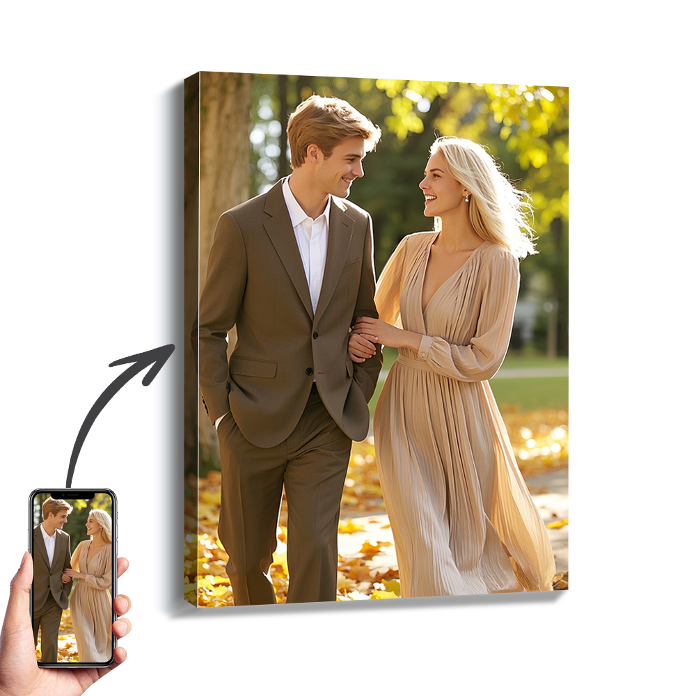 Engraved Wood Frame - 1 قطعة صور مخصصة مع إطار