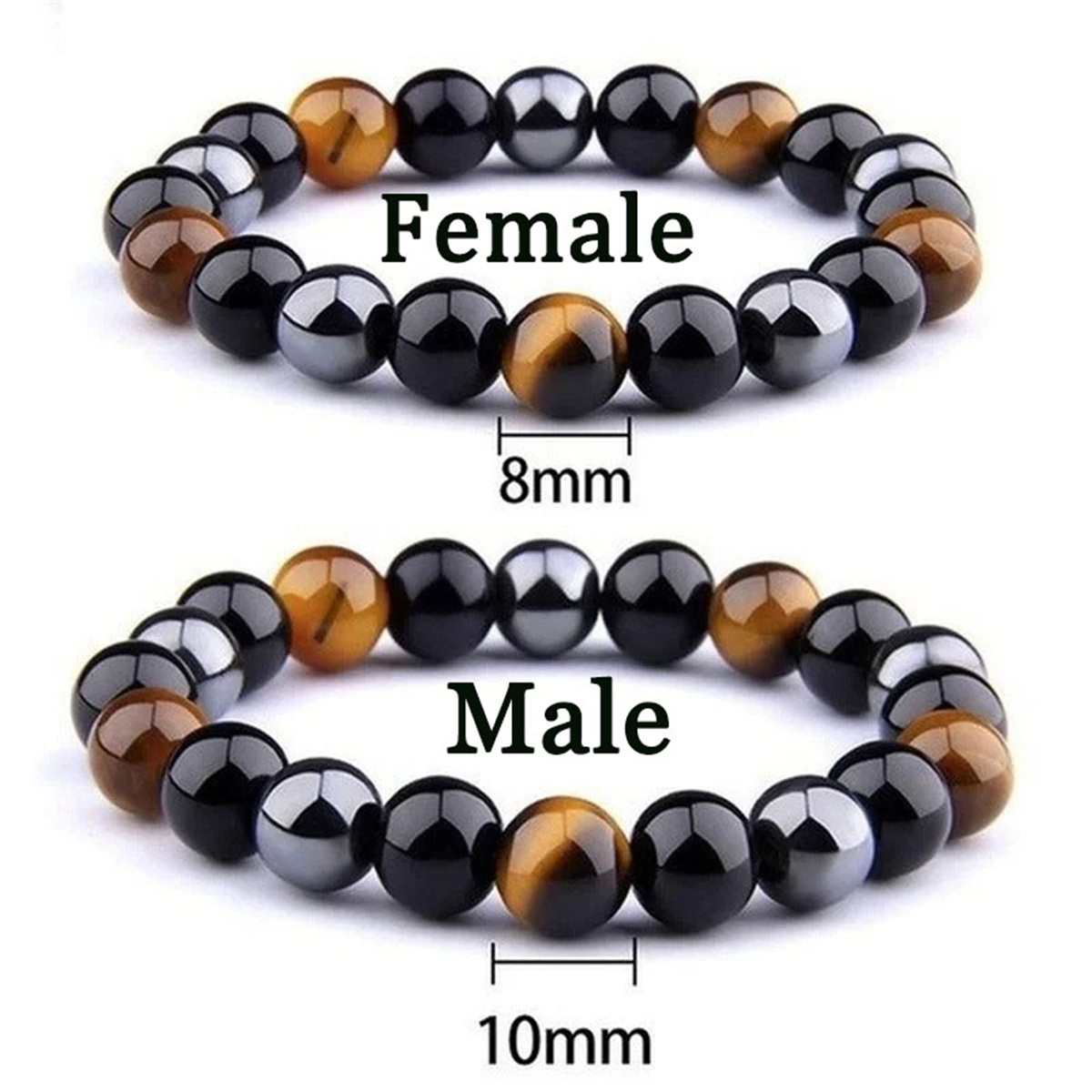 Coordinates Bracelet - أساور رجالية مغناطيسية من الهيماتيت وعين