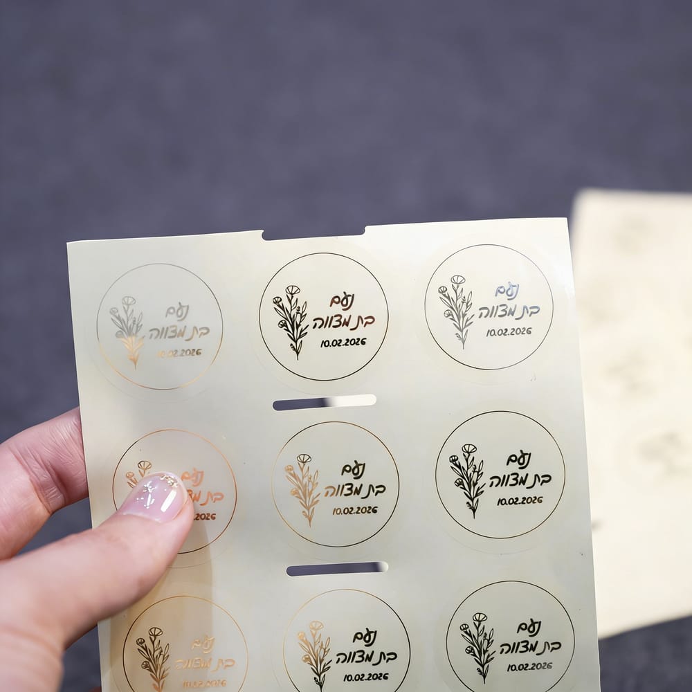 Personalised Candle Label - ملصقات مخصصة 100 قطعة بأسماء وتواريخ
