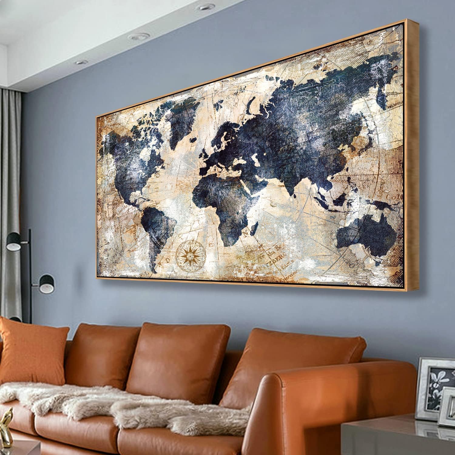 Custom Star Map - رسم جداري لخريطة العالم ، عمل