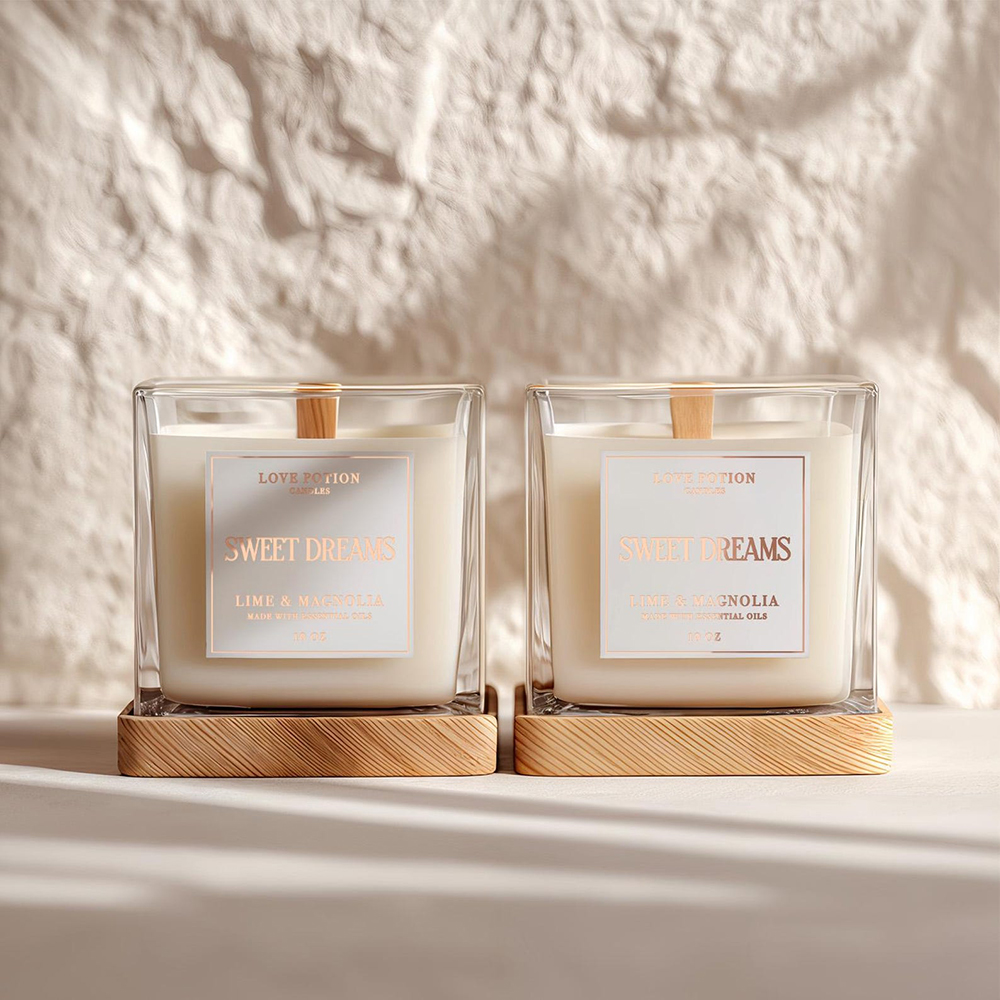 مخصص 50 قطعة تسميات الشموع ملص - مراجعة Personalised Candle Label وسعره