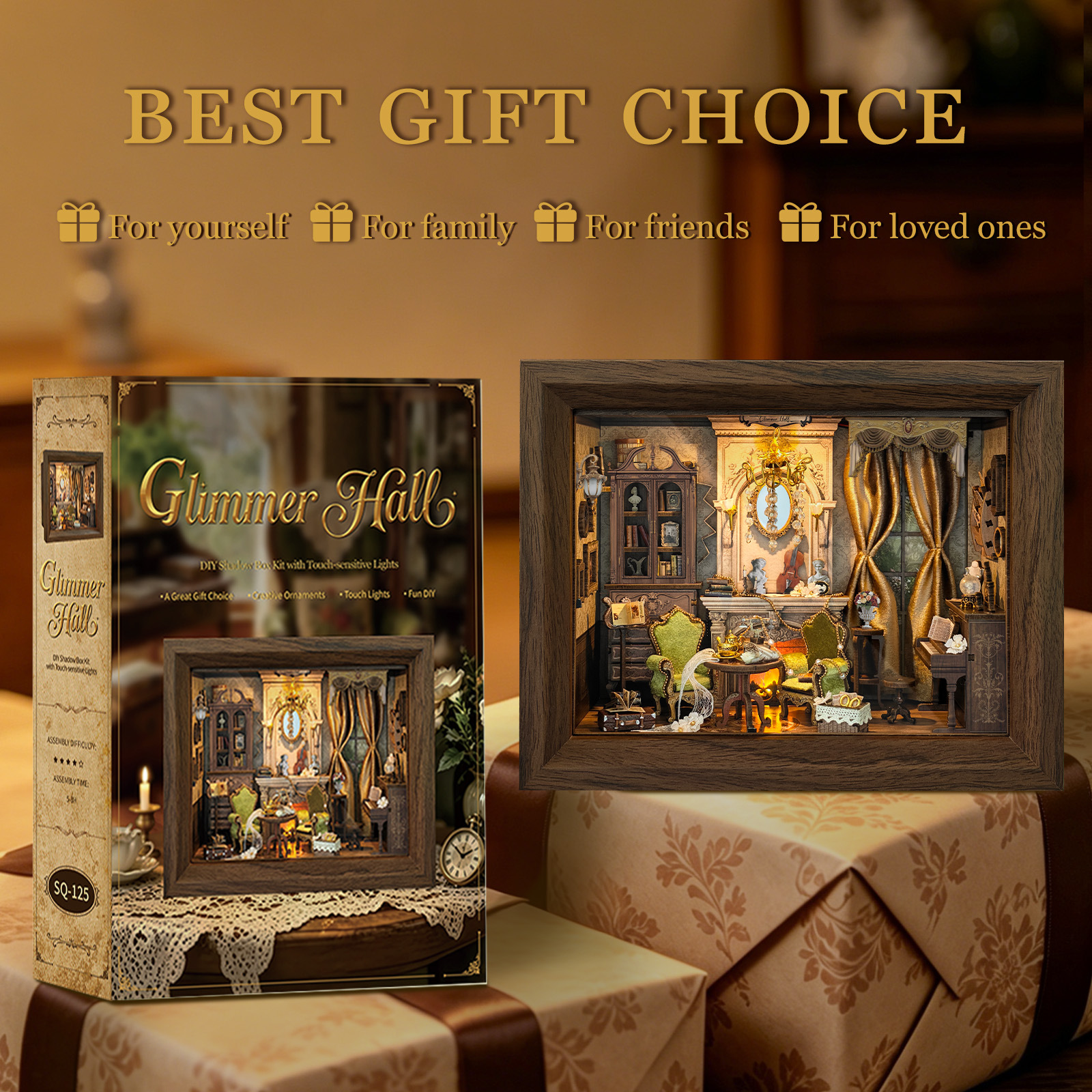 طقم نموذج تجميع ثلاثي الأبعاد  - مراجعة Engraved Wood Frame وسعره