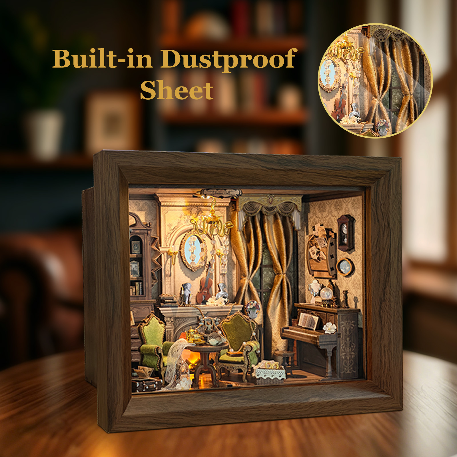 طقم نموذج تجميع ثلاثي الأبعاد  - مراجعة Engraved Wood Frame وسعره