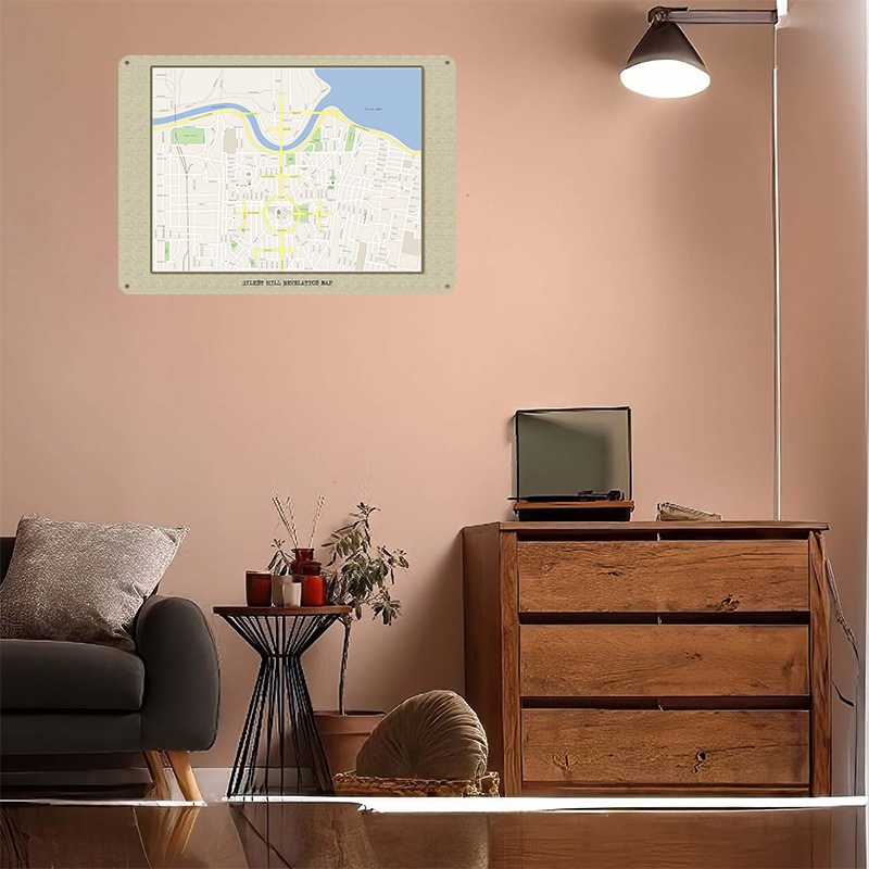 ملصق معدني لخريطة سايلنت هيل ر - مراجعة Custom Map Poster وسعره