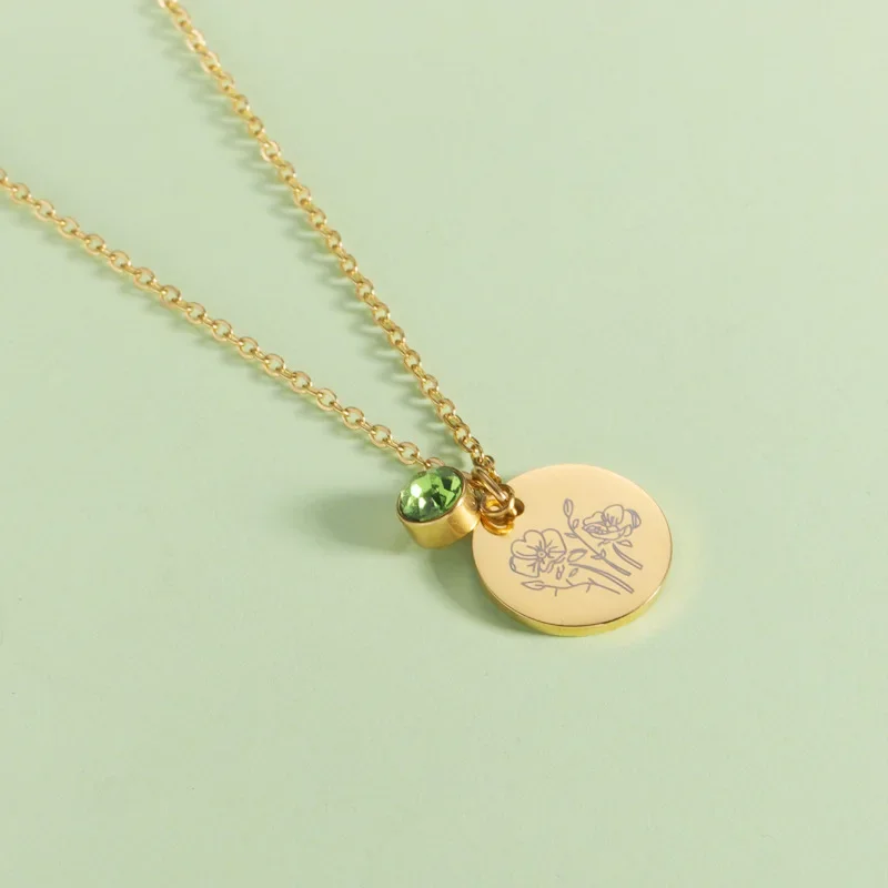 شهر الميلاد الزهور Clipart أقر - مراجعة Birth Flower Necklace وسعره