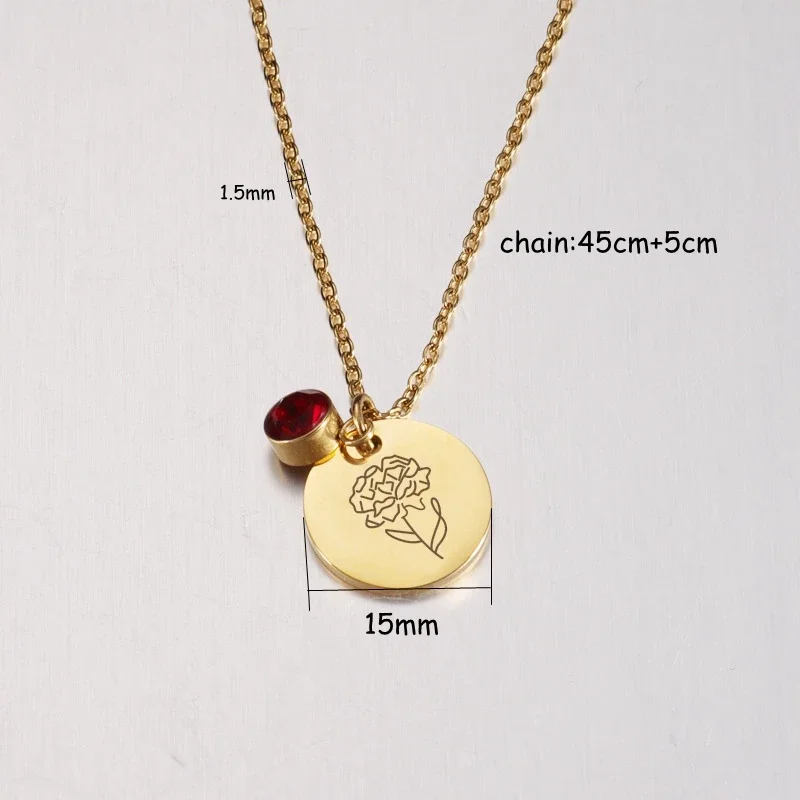 شهر الميلاد الزهور Clipart أقر - مراجعة Birth Flower Necklace وسعره