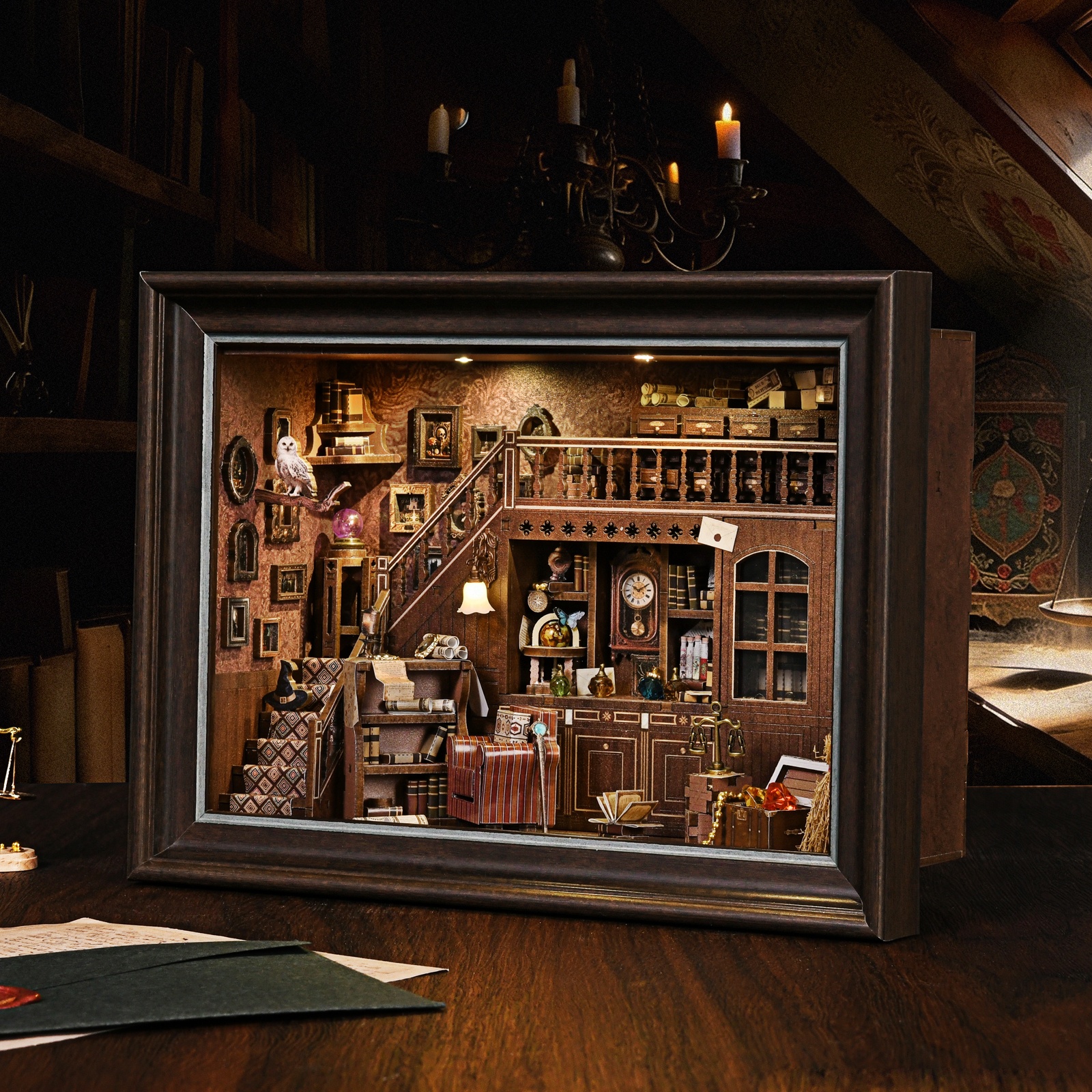 طقم ركن كتاب خشبي ثلاثي الأبعا - مراجعة Engraved Wood Frame وسعره