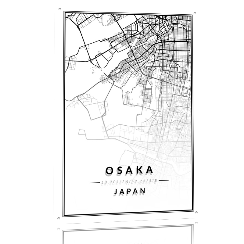 ملصق مطبوع ثلاثي الأبعاد بتصمي - مراجعة Custom Map Poster وسعره