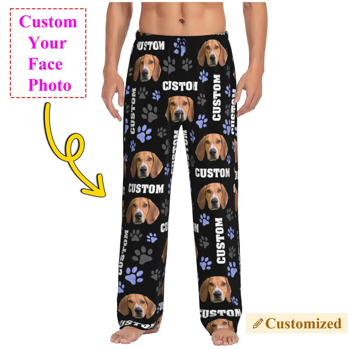 الرجال مخصص الكلب صور بنطلون ب - مراجعة Pet Portrait Custom وسعره
