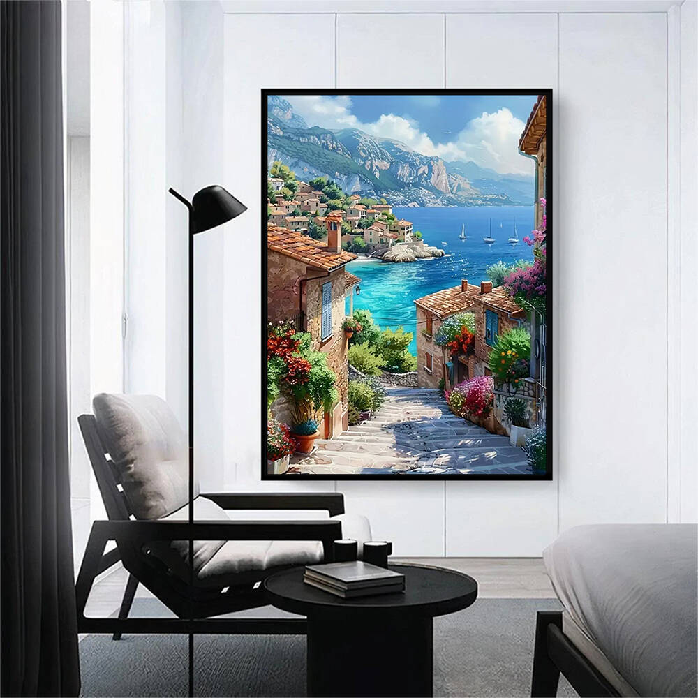 لوحة فسيفساء ماسية بدون إطار،  - مراجعة Photo Mosaic Print وسعره