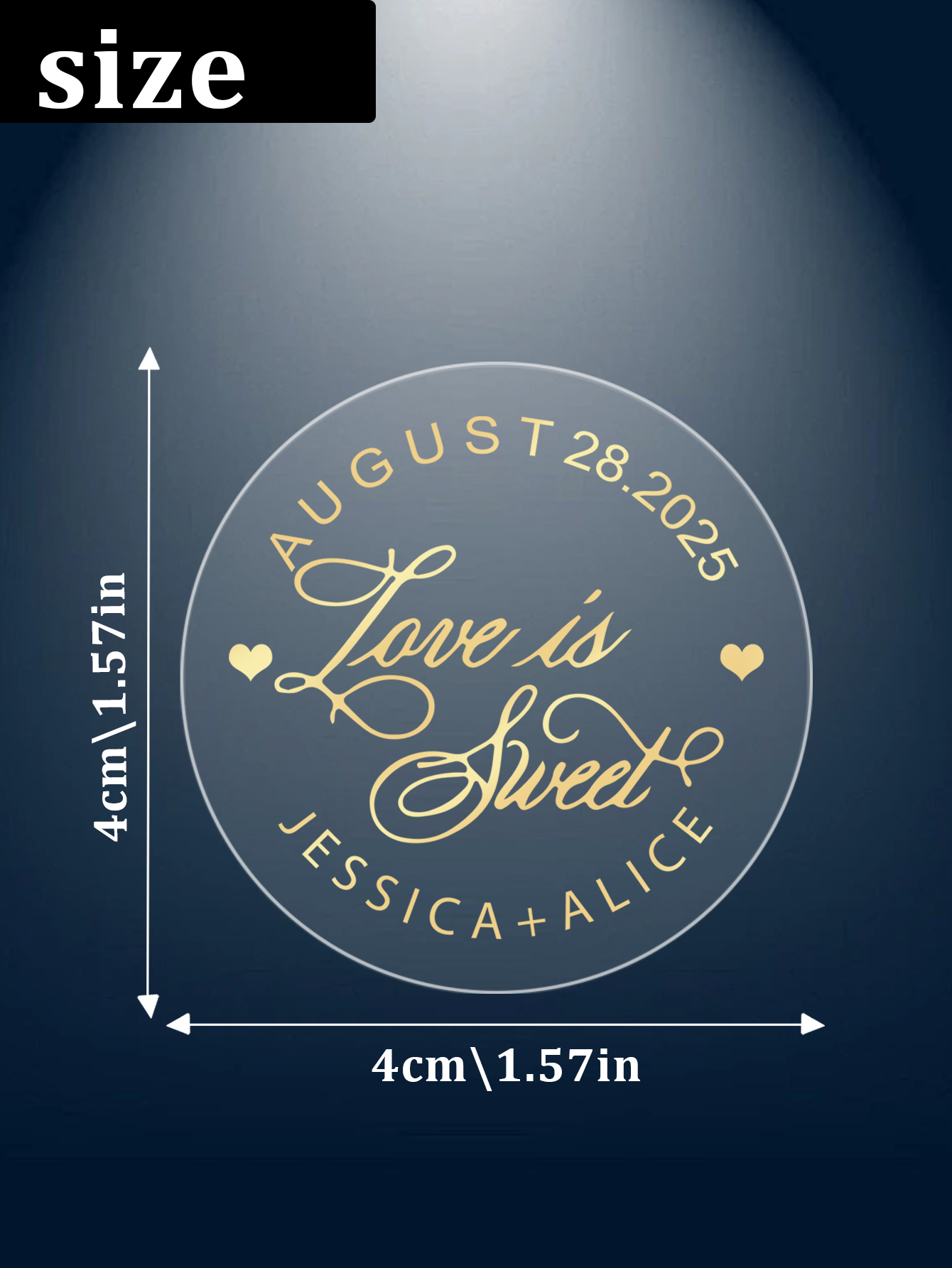 30-240 قطعة ملصقات شفافة دائري - مراجعة Personalised Candle Label وسعره