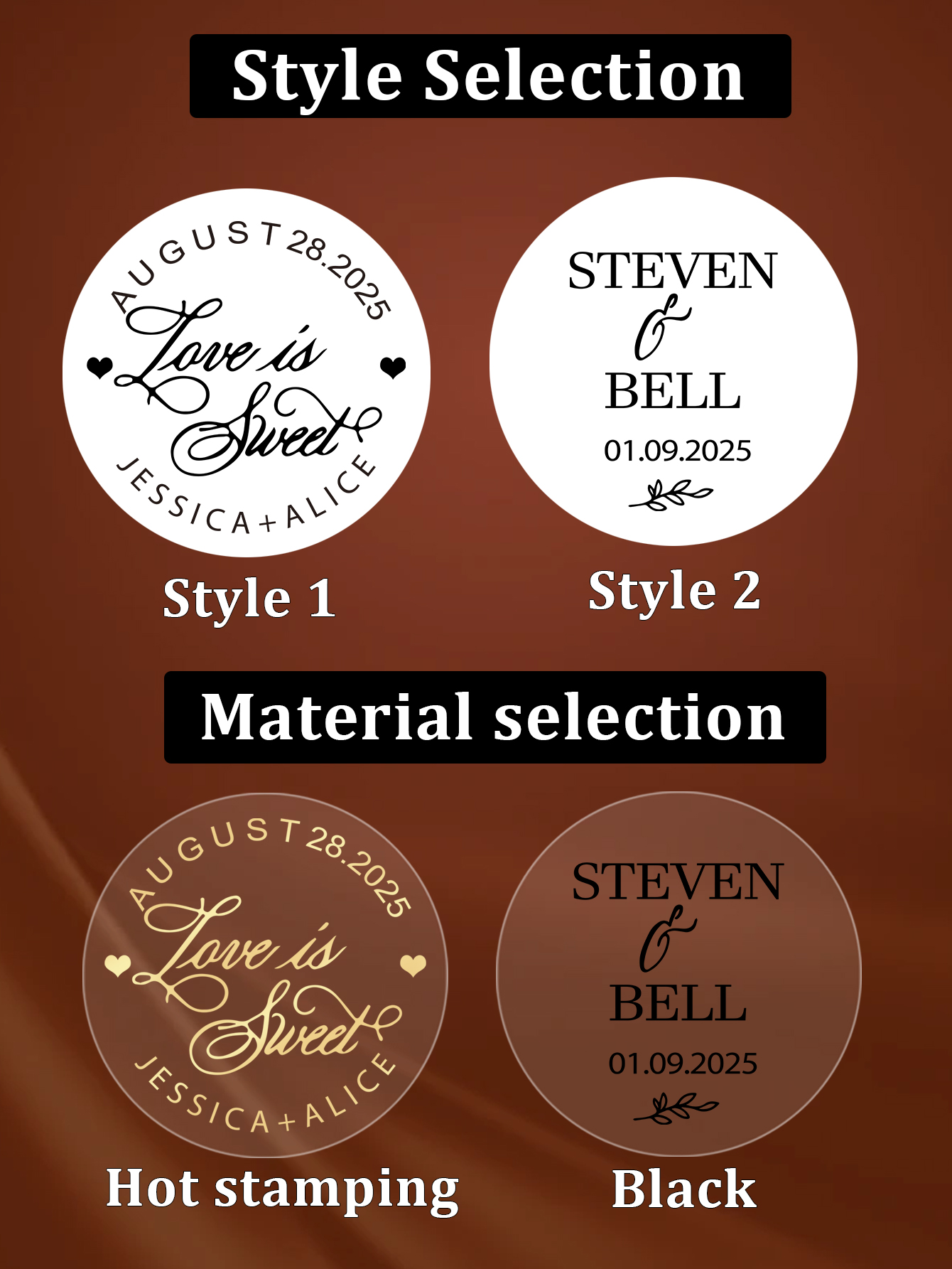 30-240 قطعة ملصقات شفافة دائري - مراجعة Personalised Candle Label وسعره
