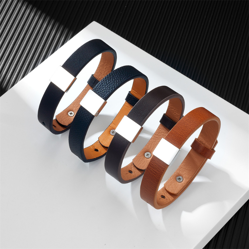 قابل للتعديل سوار جلد طبيعي ،  - مراجعة Coordinates Bracelet وسعره