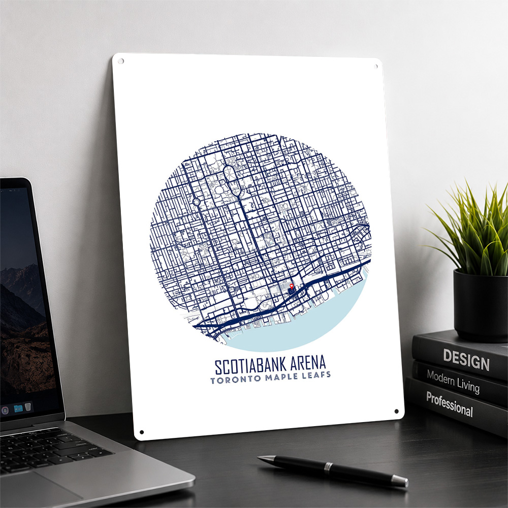 لوحة معدنية مخصصة بتصميم خريطة - مراجعة Custom Map Poster وسعره