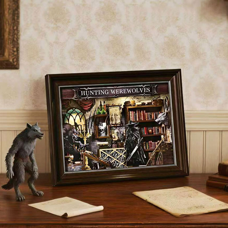 طقم ركن كتاب خشبي ثلاثي الأبعا - مراجعة Engraved Wood Frame وسعره
