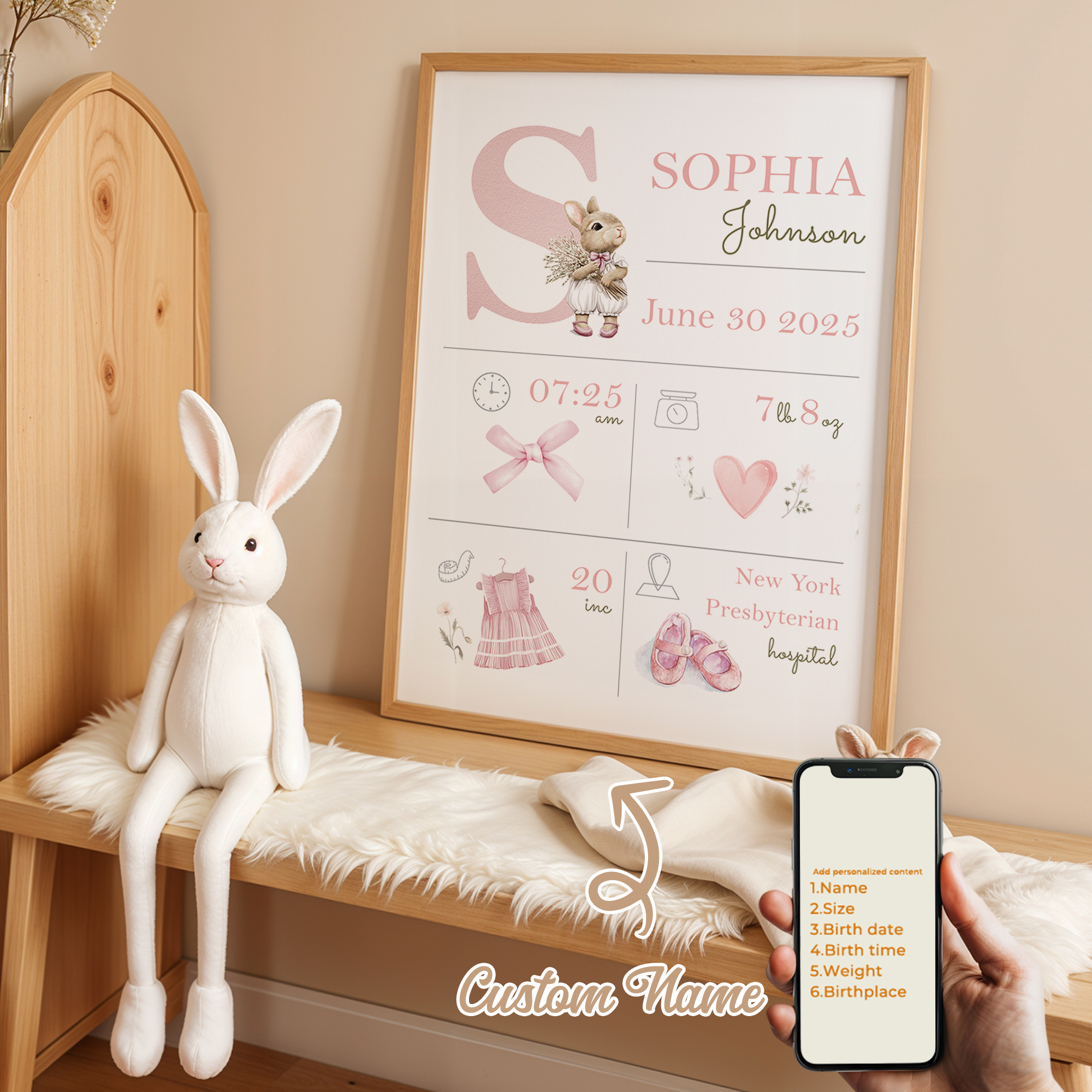 لوحة فنية مخصصة بتصميم كرتوني  - مراجعة Personalized Name Box وسعره