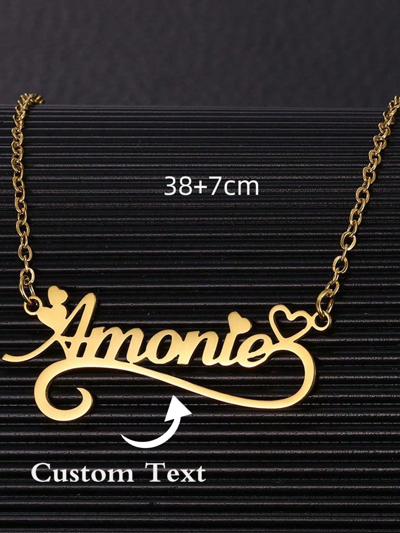 اسم مخصص قلادات القلب المجوفة  - مراجعة Name Necklace Custom وسعره