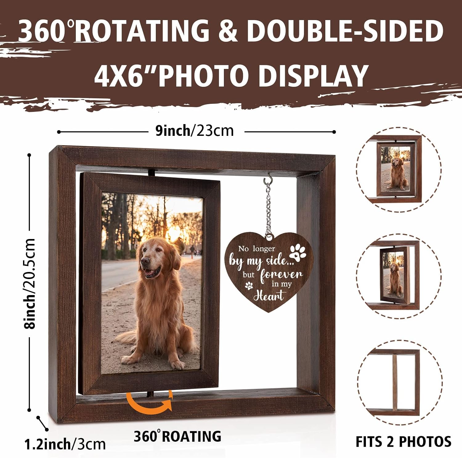 إطار صور تذكاري للحيوانات الأل - مراجعة Engraved Wood Frame وسعره