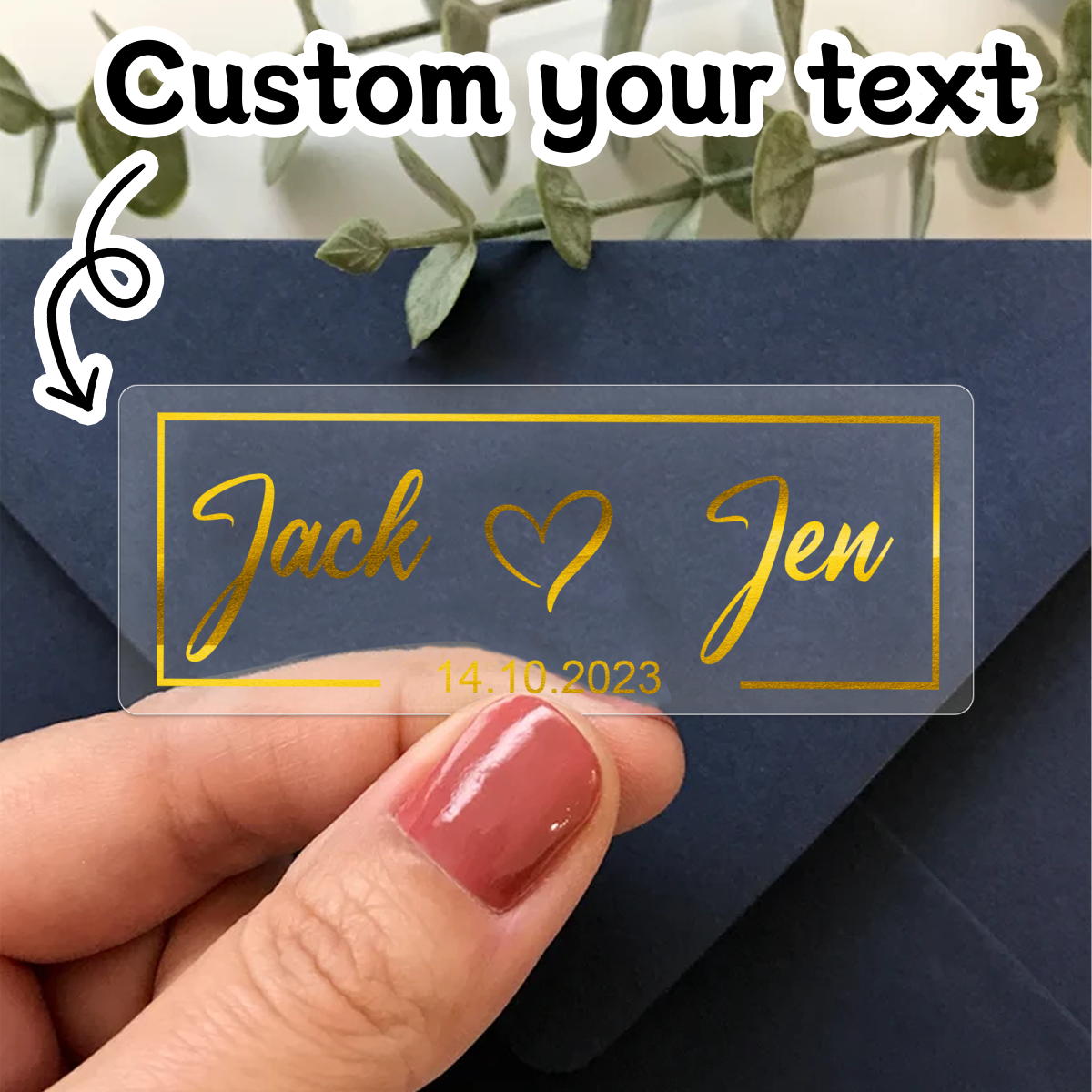 30-240 قطعة ملصقات زفاف مستطيل - مراجعة Personalised Candle Label وسعره