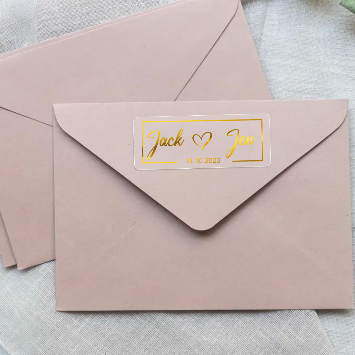 30-240 قطعة ملصقات زفاف مستطيل - مراجعة Personalised Candle Label وسعره