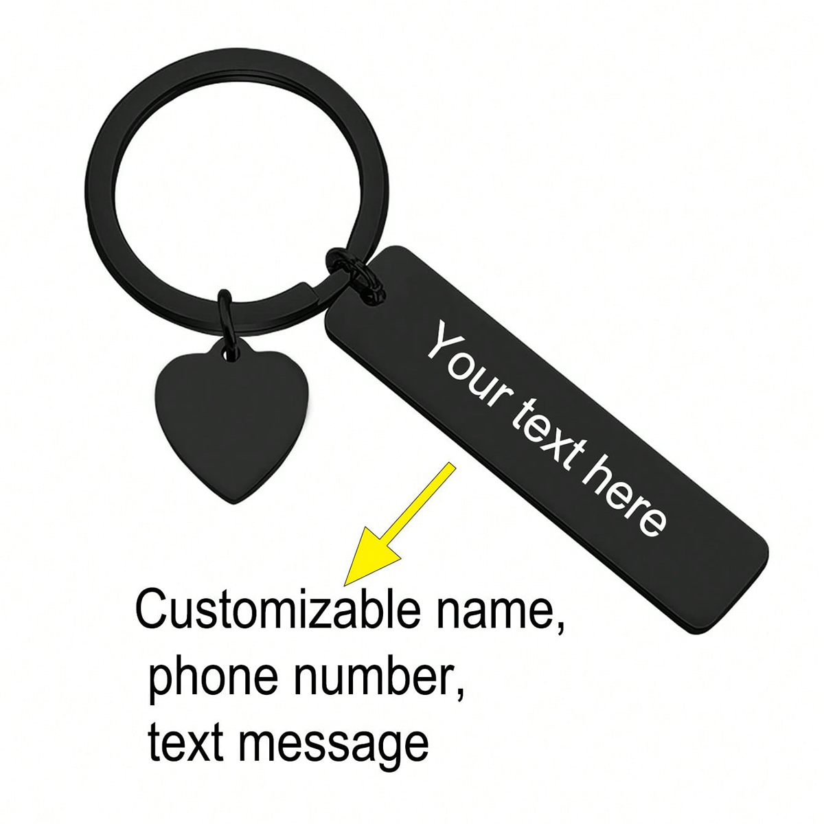سلسلة مفاتيح مخصصة مع نص حسب ا - مراجعة Initial Ring Custom وسعره