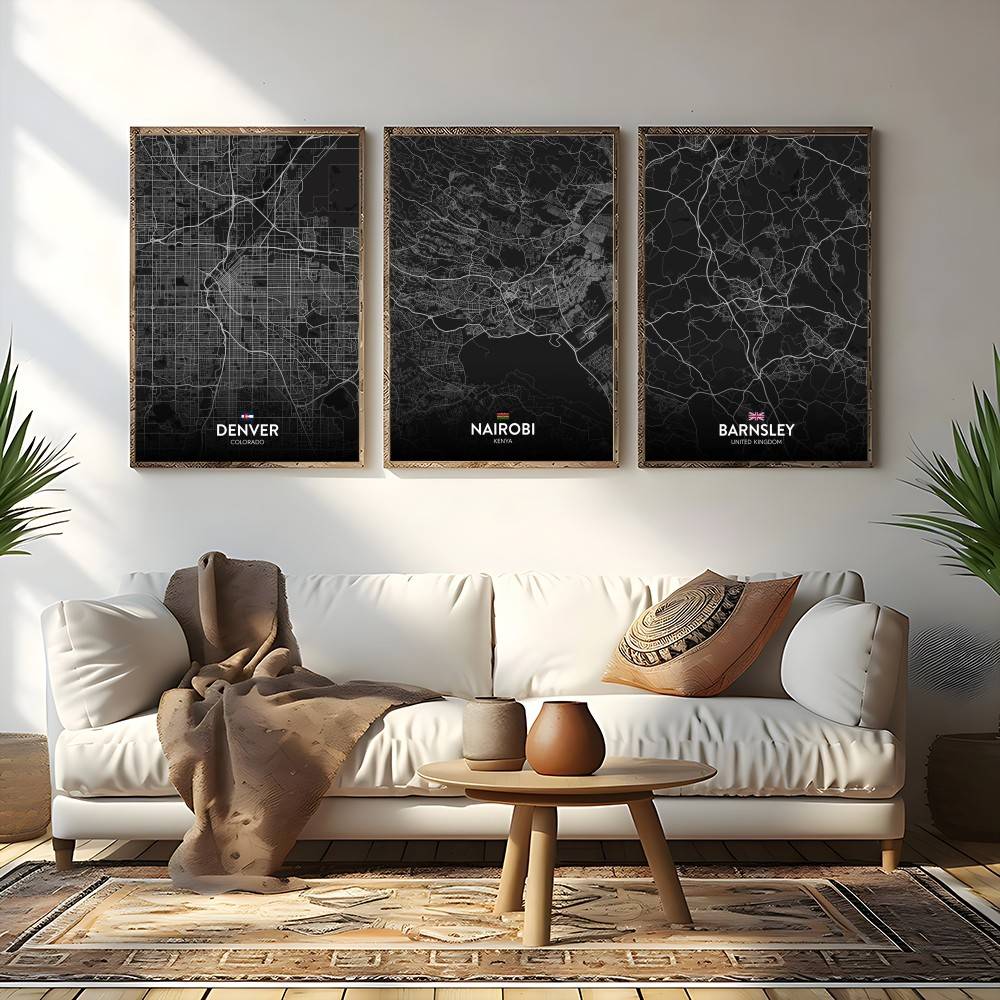 باريس لندن نيويورك مخصص خريطة  - مراجعة Custom Map Poster وسعره