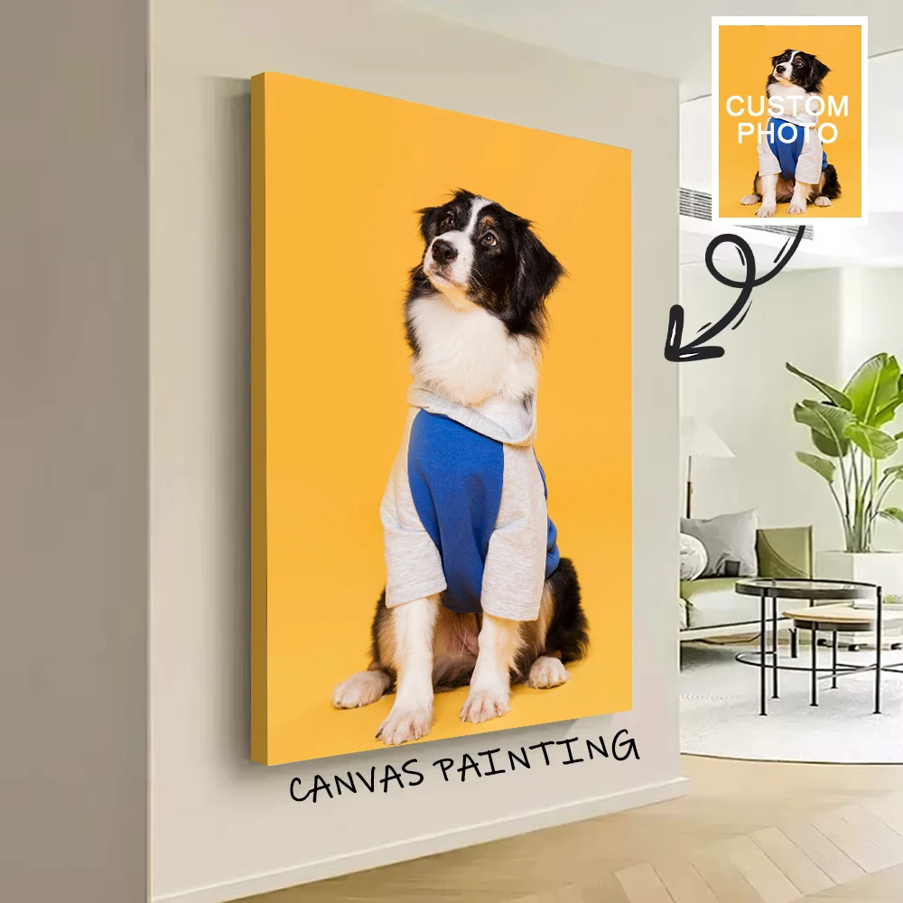 لوحة قماشية مخصصة بصورة الحيوا - مراجعة Pet Portrait Custom وسعره