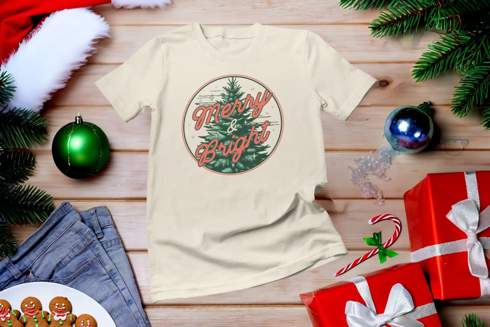 تي شيرت Merry and BrightT بتصم - مراجعة Family Tree Print وسعره