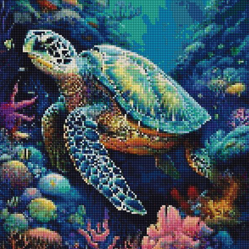 طقم رسم بالألماس مربع الشكل بد - مراجعة Photo Mosaic Print وسعره