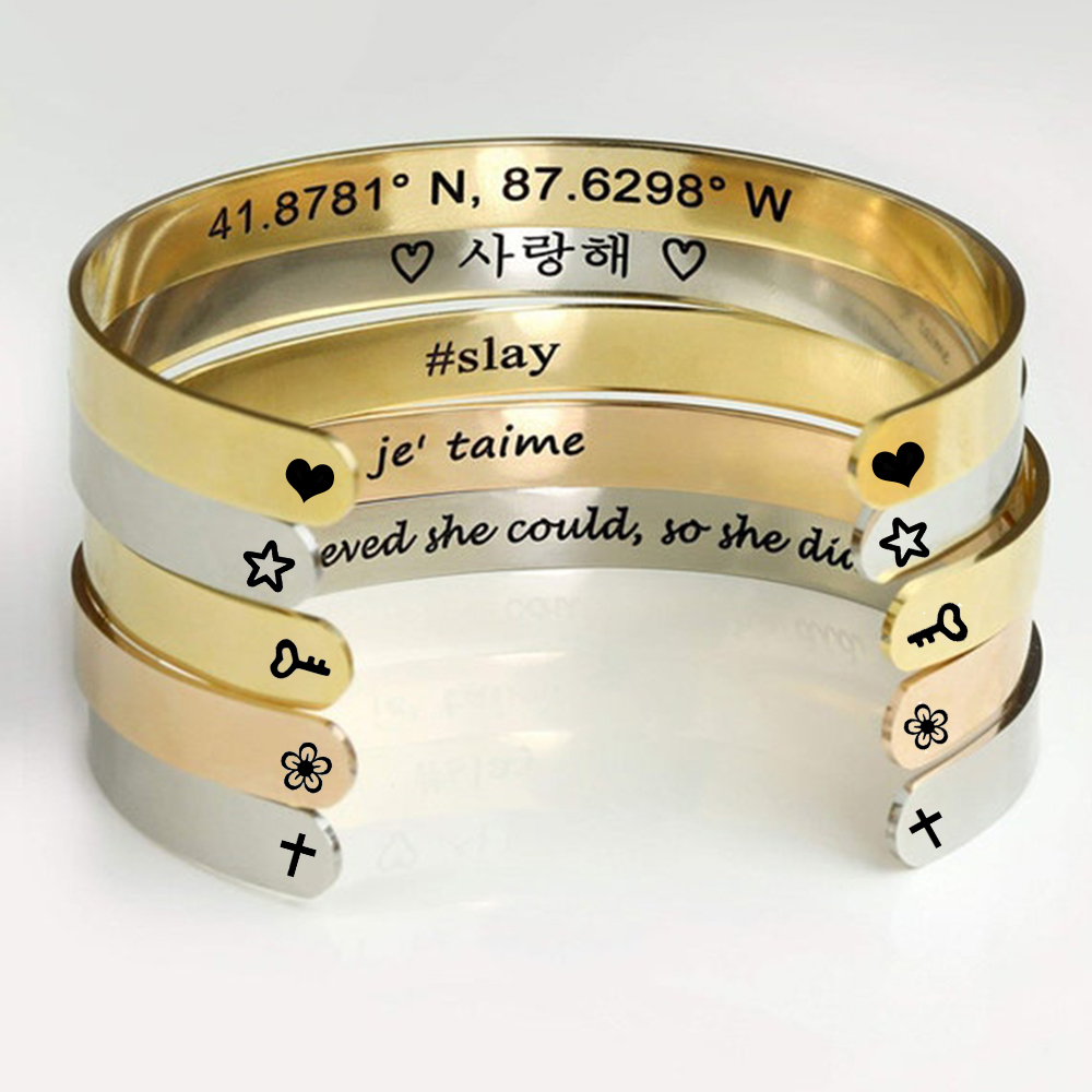 أساور معصم مخصصة منقوشة بالاسم - مراجعة Coordinates Bracelet وسعره