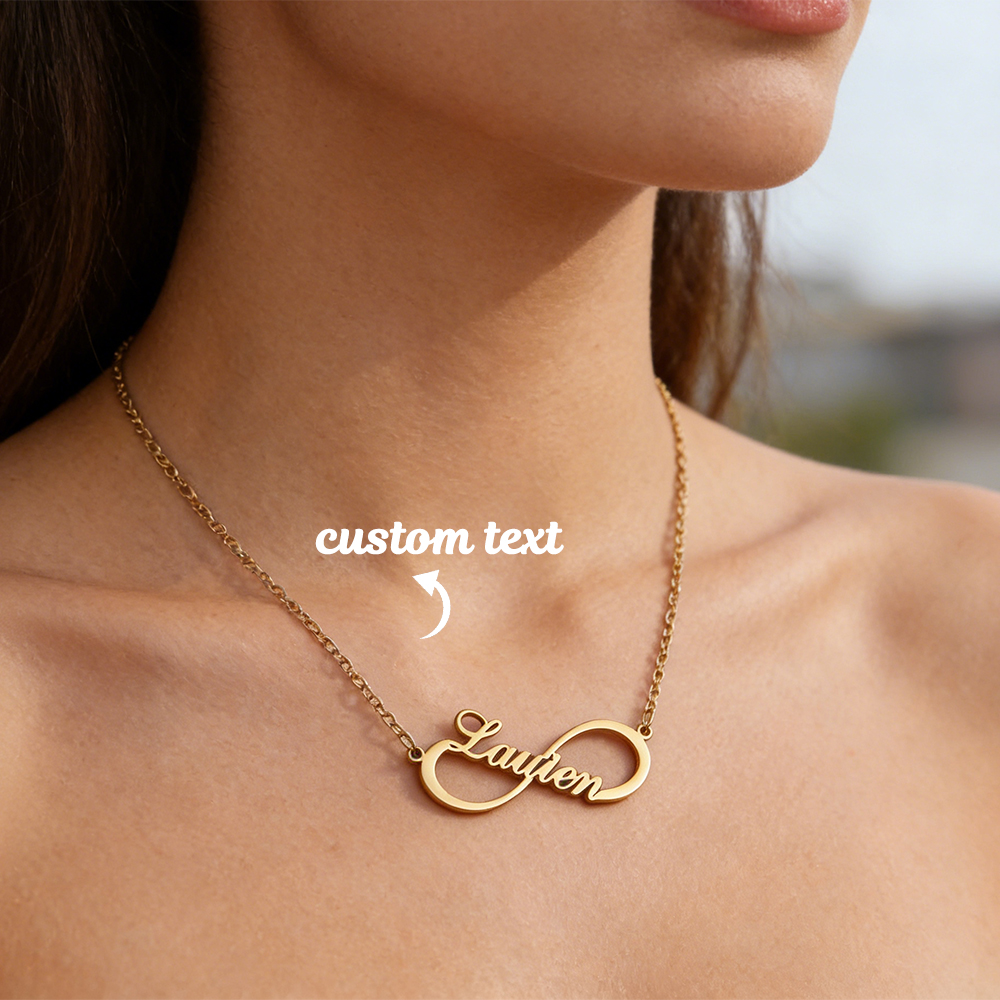 قلادات مخصصة بتصميم لانهائي لل - مراجعة Name Necklace Custom وسعره