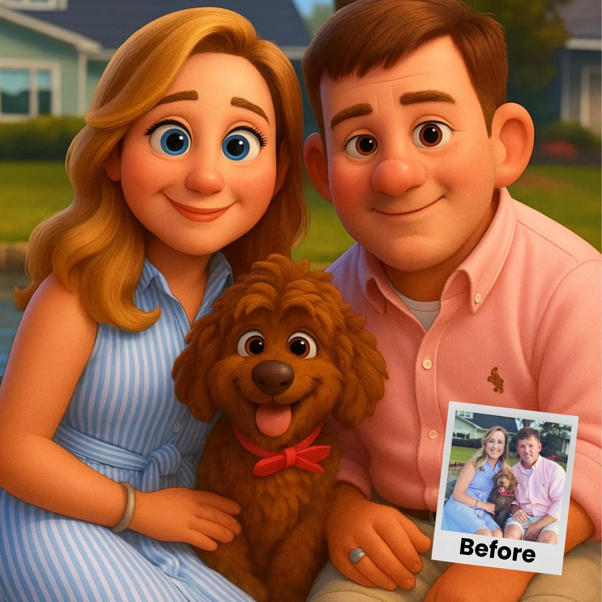صور عائلية مخصصة بشخصيات متحرك - مراجعة Pet Portrait Custom وسعره