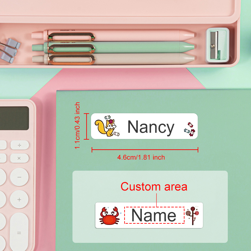 ملصقات اسم شخصية مقاومة للماء  - مراجعة Personalized Name Box وسعره