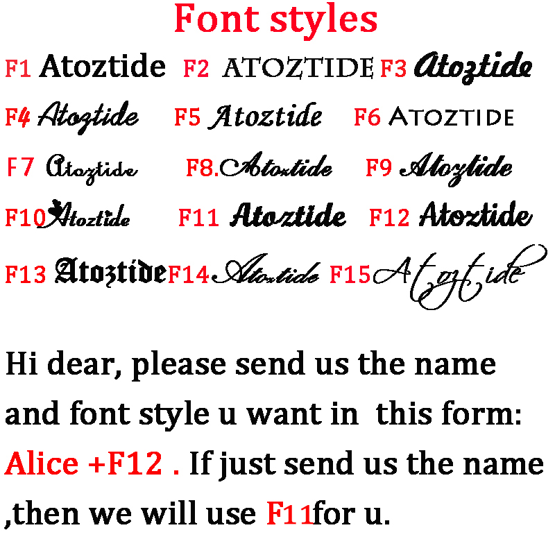 Atoztide 2022 مخصص الفولاذ الم - مراجعة Name Necklace Custom وسعره